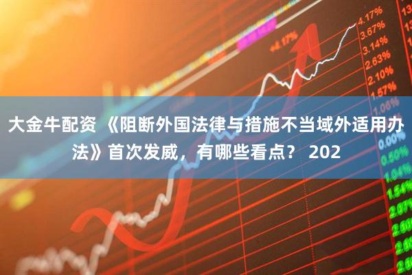 大金牛配资 《阻断外国法律与措施不当域外适用办法》首次发威，有哪些看点？ 202